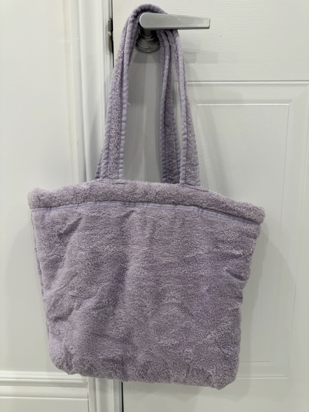 Zara | Lavender Terry Cloth Tote Bag